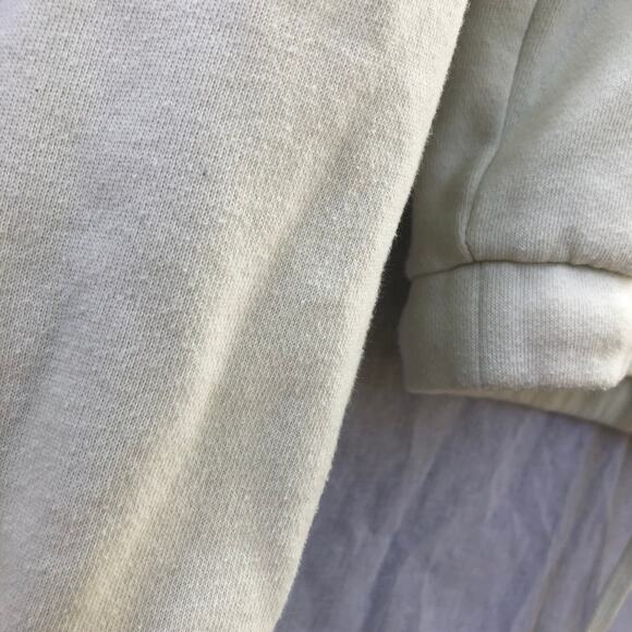 True Religion Hoodie Crop Sweatshirt Pale Chartreuse Green Cinch Hem Small - Picture 8 of 10